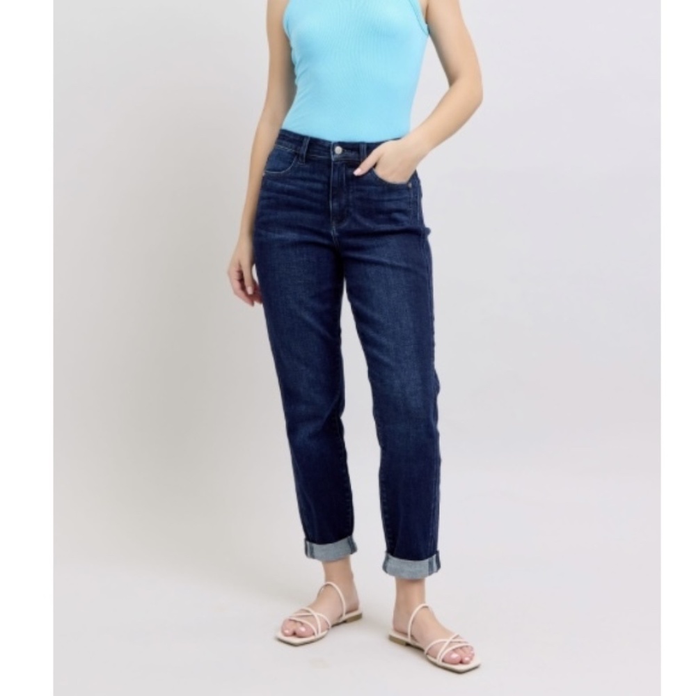 Judy Blue High Waisted Cuffed Boyfriend